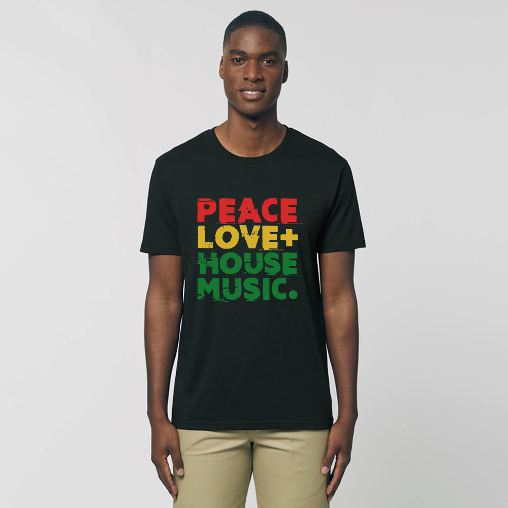 PEACE LOVE + HOUSE MUSIC T-SHIRT - Image 2