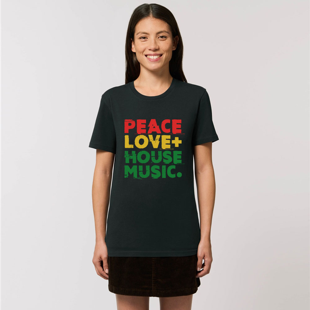 PEACE LOVE + HOUSE MUSIC T-SHIRT - Image 3